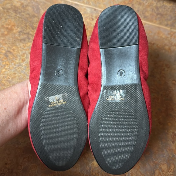 “Daily Shoes” 👞 red comfy ballerina style flats - Picture 4 of 6